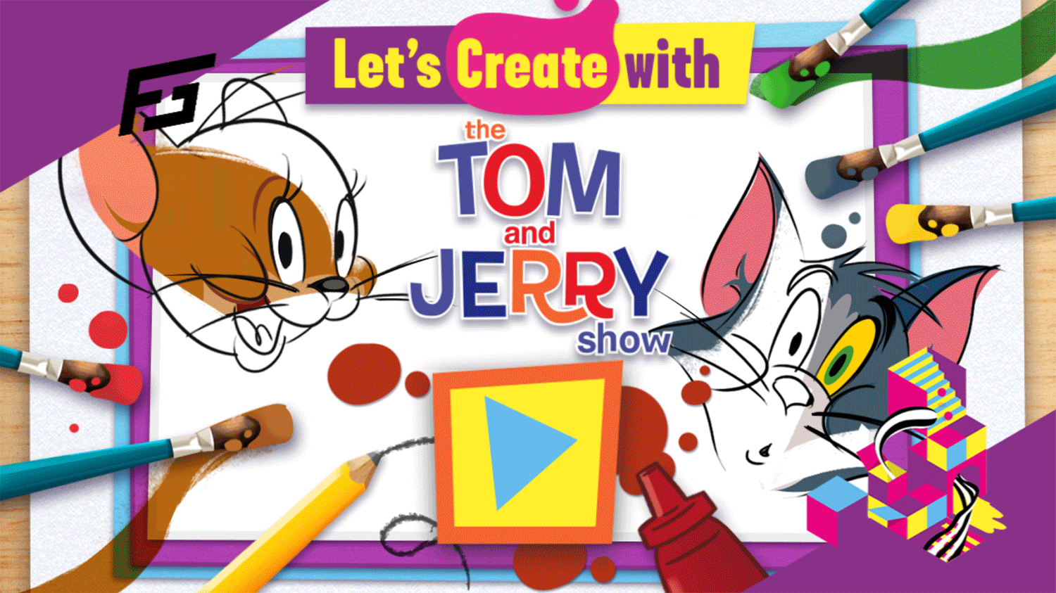Tom and Jerry Let's Create Welcome Screen Screenshots.