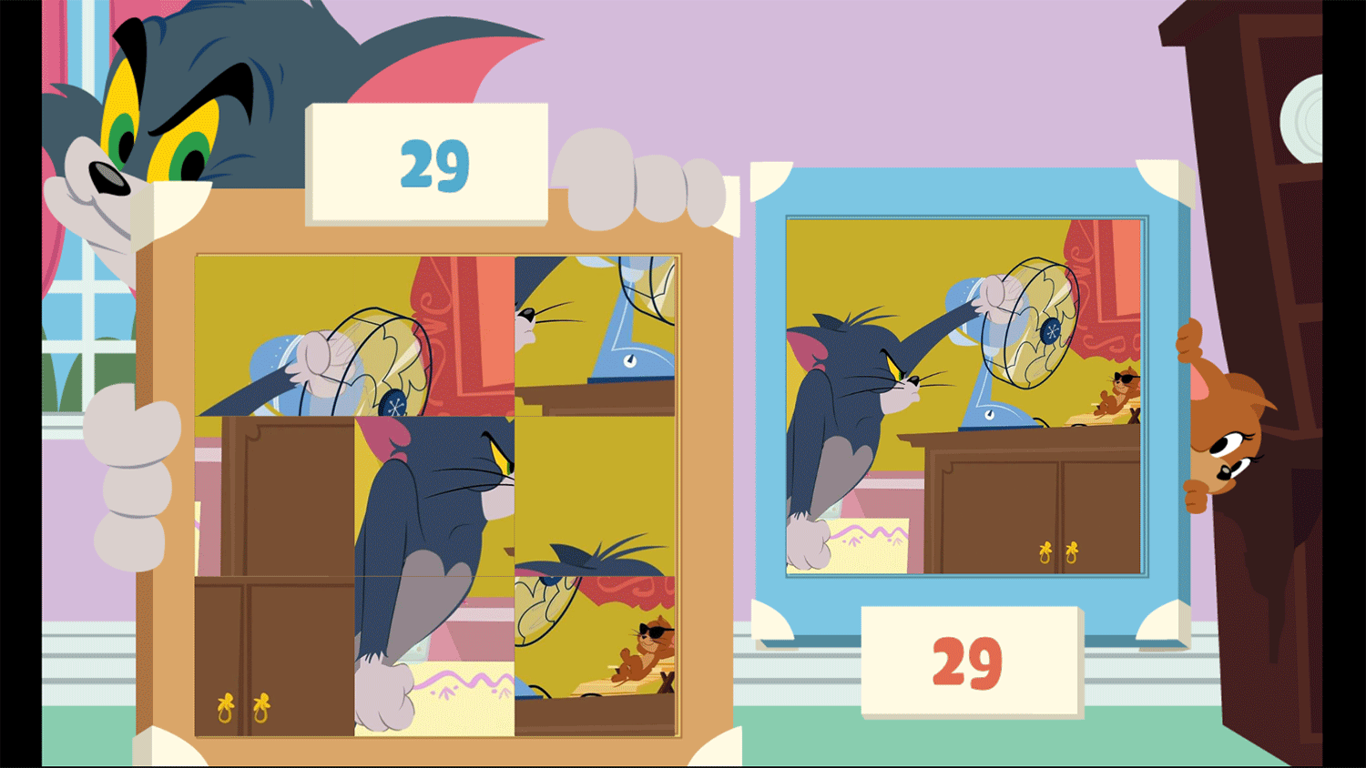 Tom and Jerry Picture Jumble Game Screenshots.