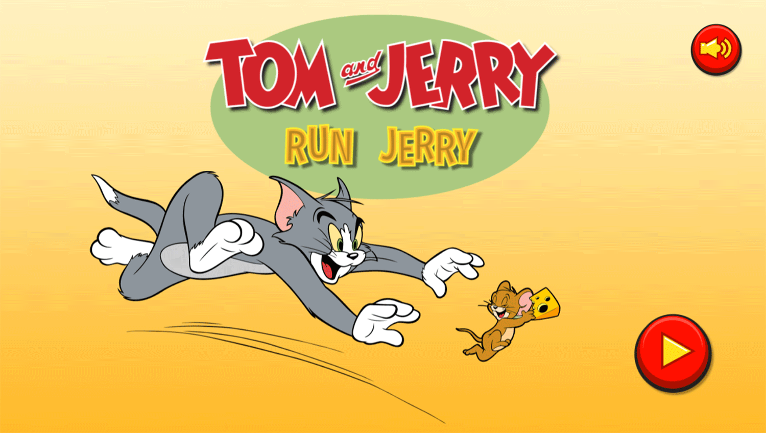 Tom and Jerry Run Jerry Welcome Screen Screenshots.