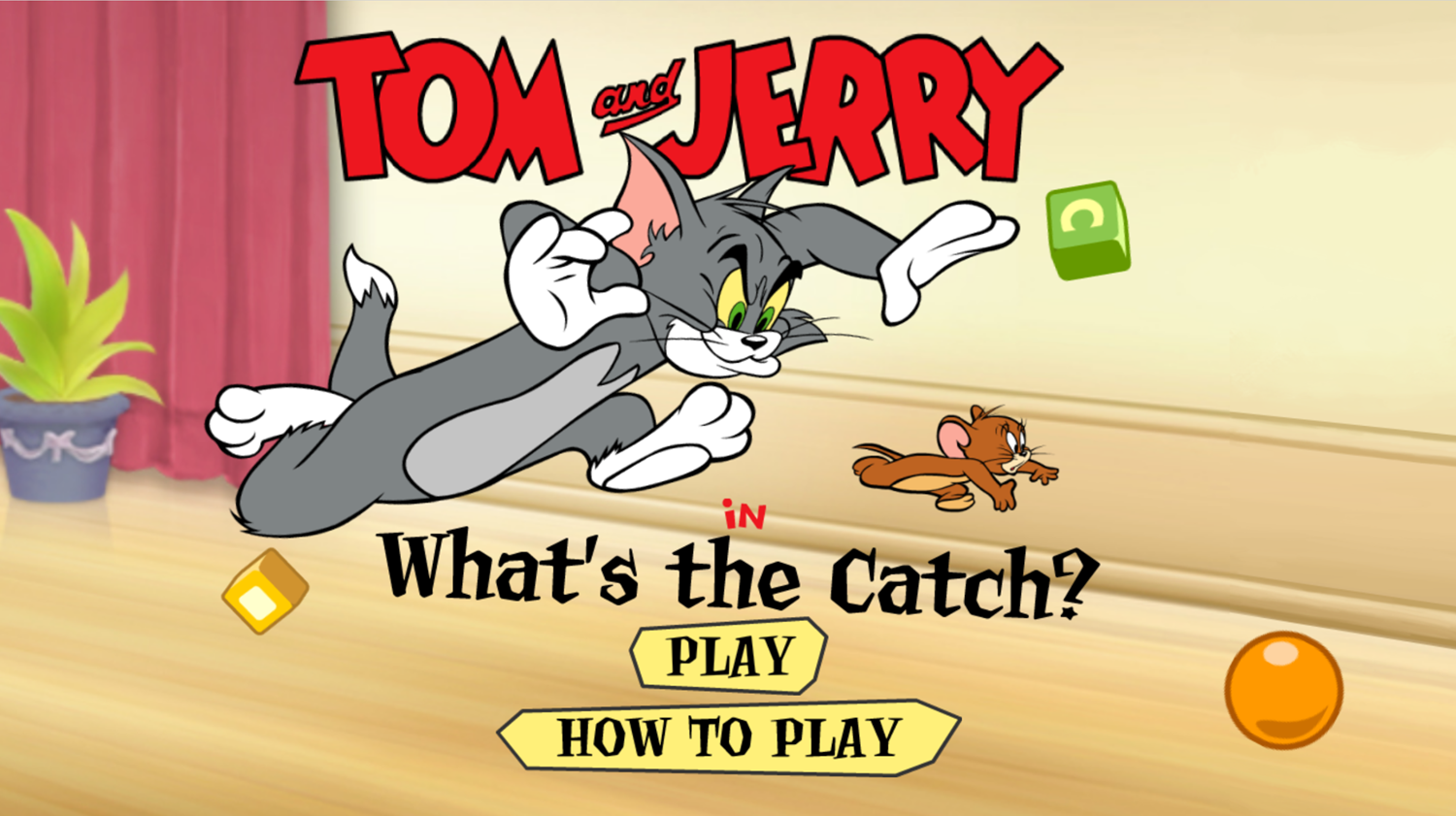 Tom and Jerry What's the Catch Welcome Screen Screenshot.