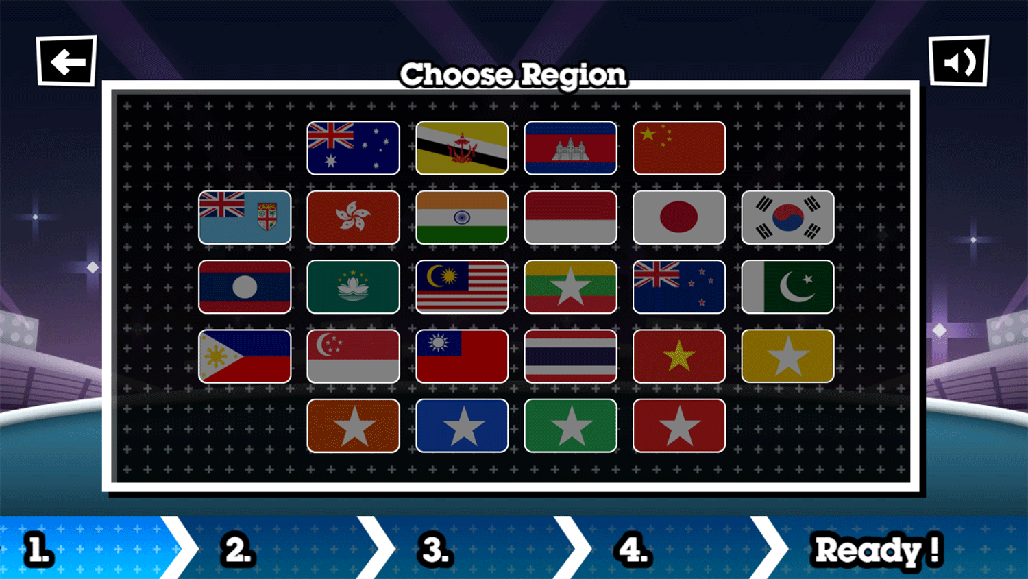 Toon Cup 2018 Choose Region Screenshot.
