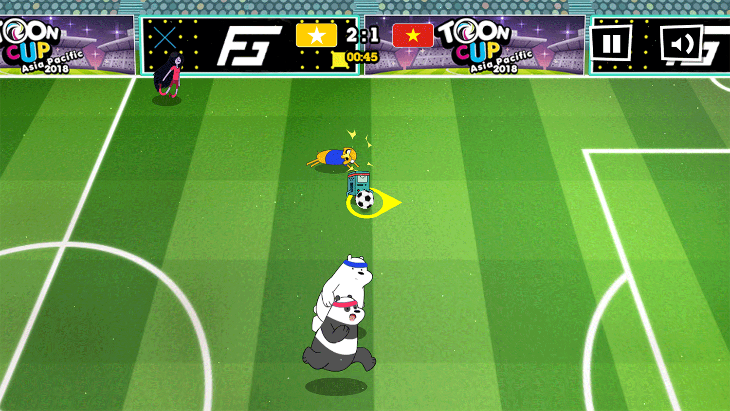 Toon Cup 2018 Game Screenshot.