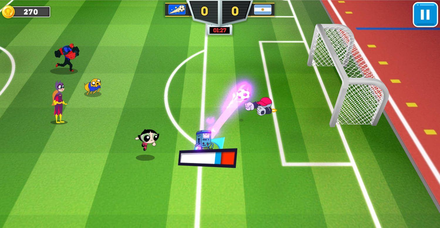 Toon Cup 2020 Shot on Goal Screenshot.