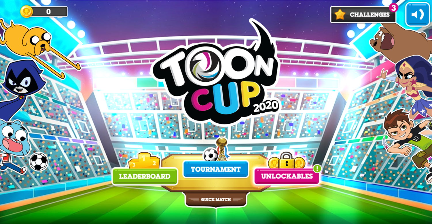 Toon Cup 2020 Welcome Screen Screenshot.