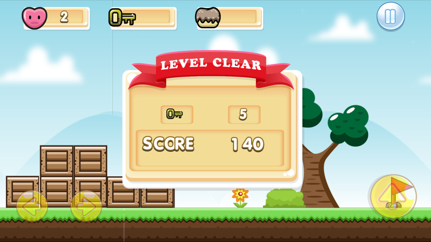 Tora Boy Adventure Level Clear Screenshot.