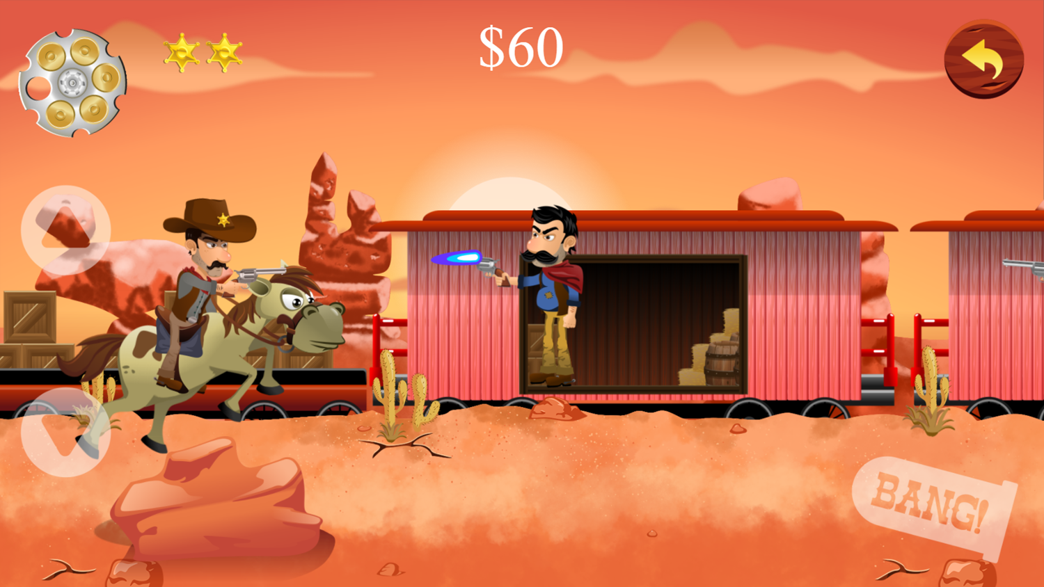 Totally Wild West Game Play Screenshot.