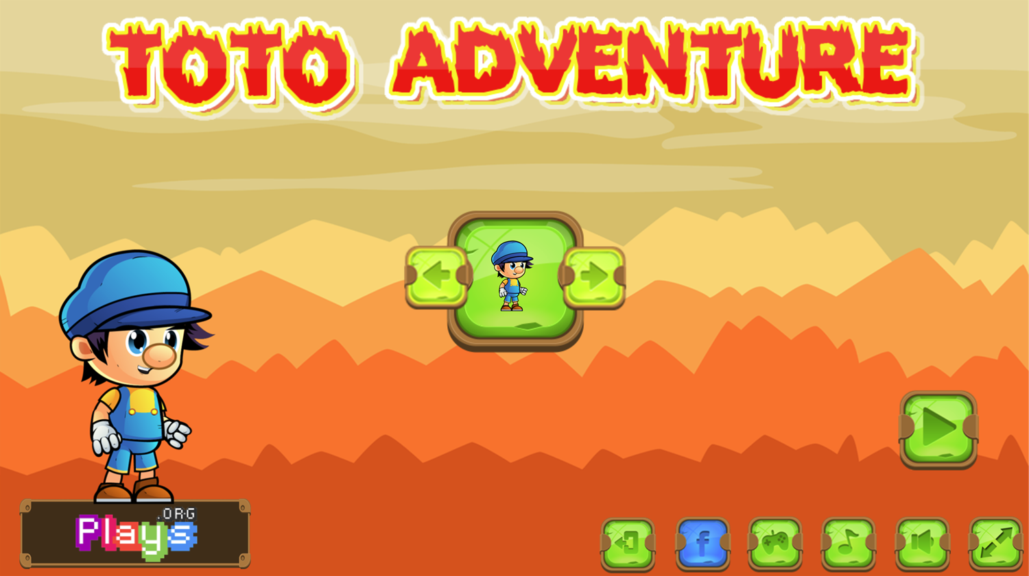 Toto Adventure Game Welcome Screen Screenshot.