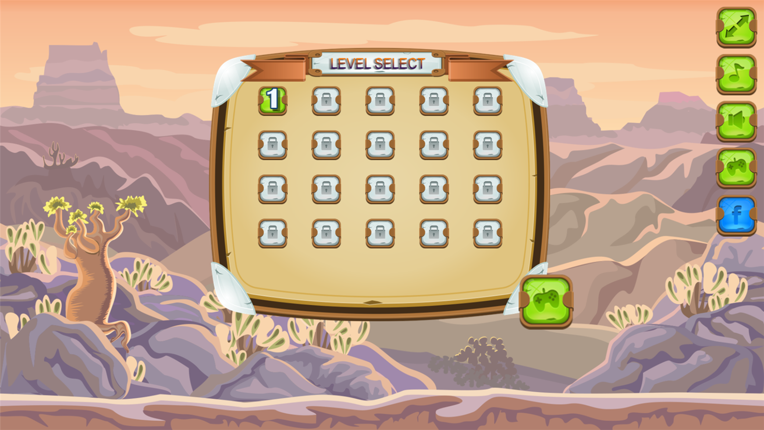 Toto Double Trouble Game Level Select Screenshot.