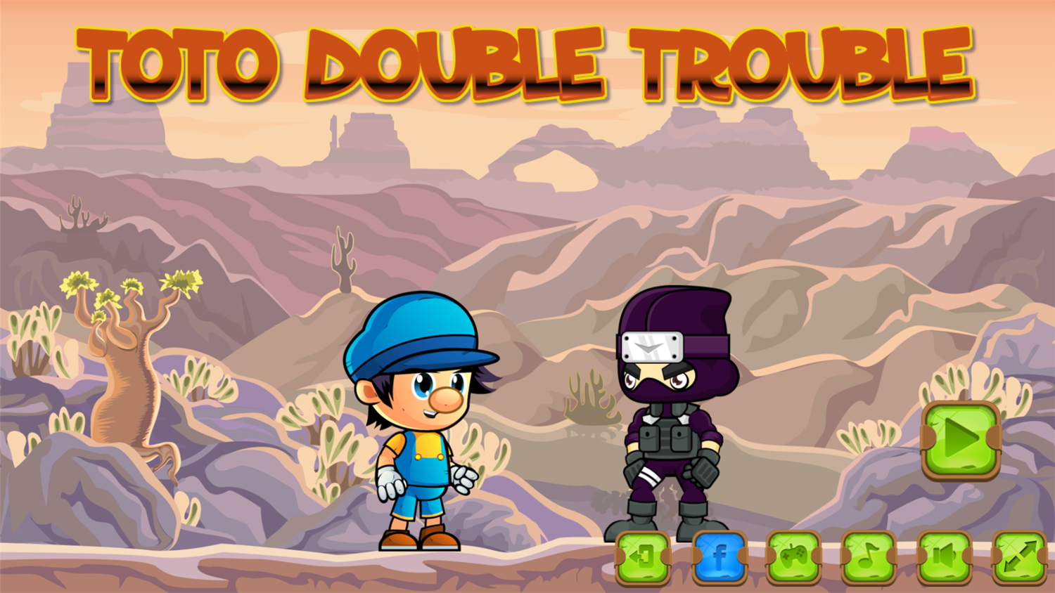 Toto Double Trouble Game Welcome Screen Screenshot.
