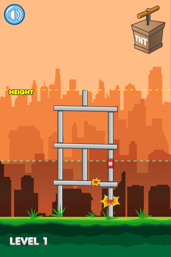 Tower Boom Game Detonate Screenshot.