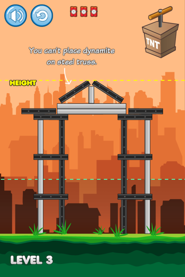 Tower Boom Game Next Level Screenshot.