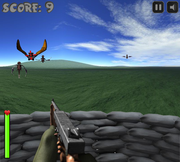 Tower Defense vs Monsters Game Play Screenshot.