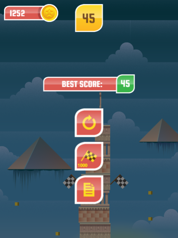 Tower Mania Game Score Screenshot.