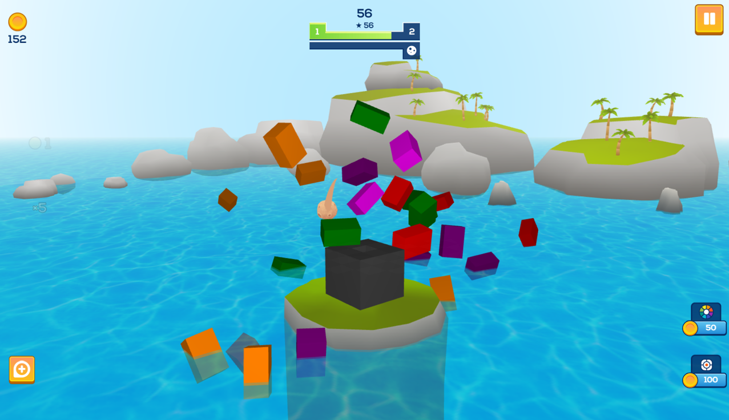 Tower of Colors Island Edition Game Play Screenshot.