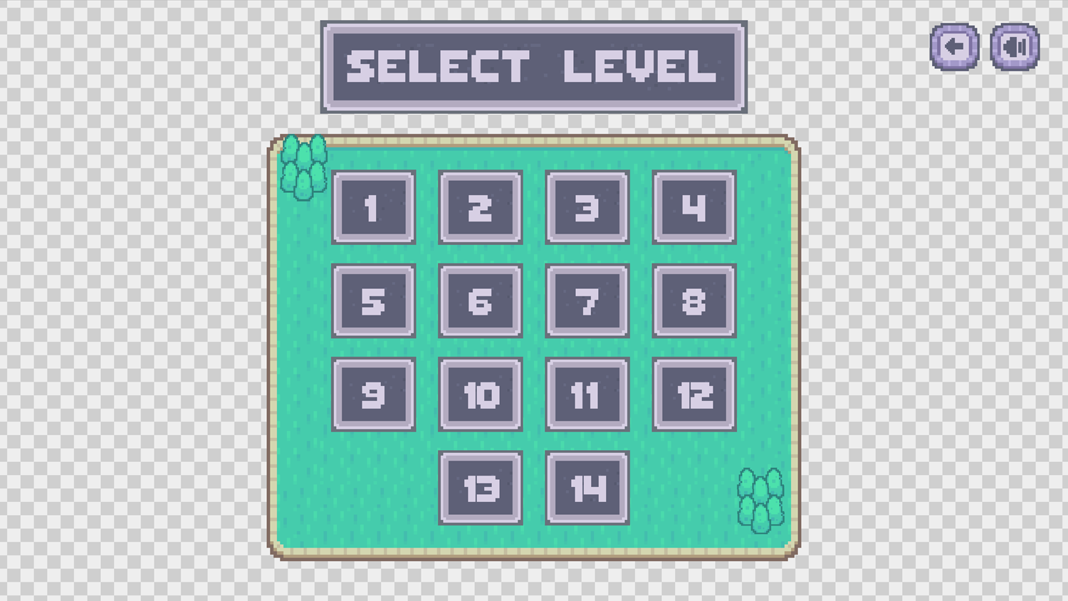 Track Rotate Game Level Select Screen Screenshot.