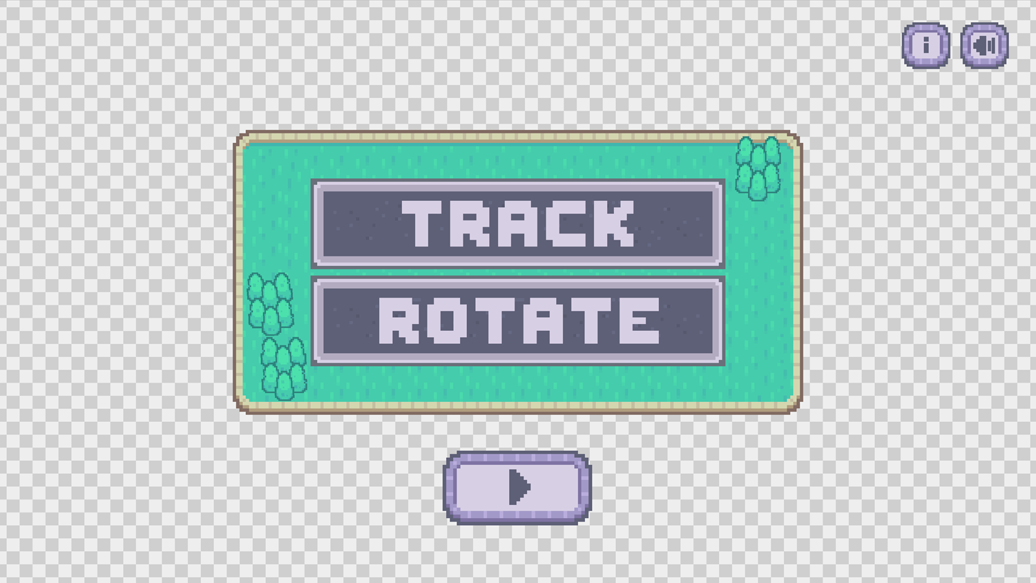 Track Rotate Game Welcome Screen Screenshot.