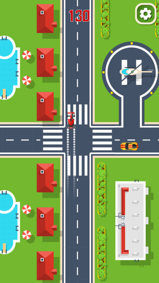 Traffic Car Game Play Screenshot.