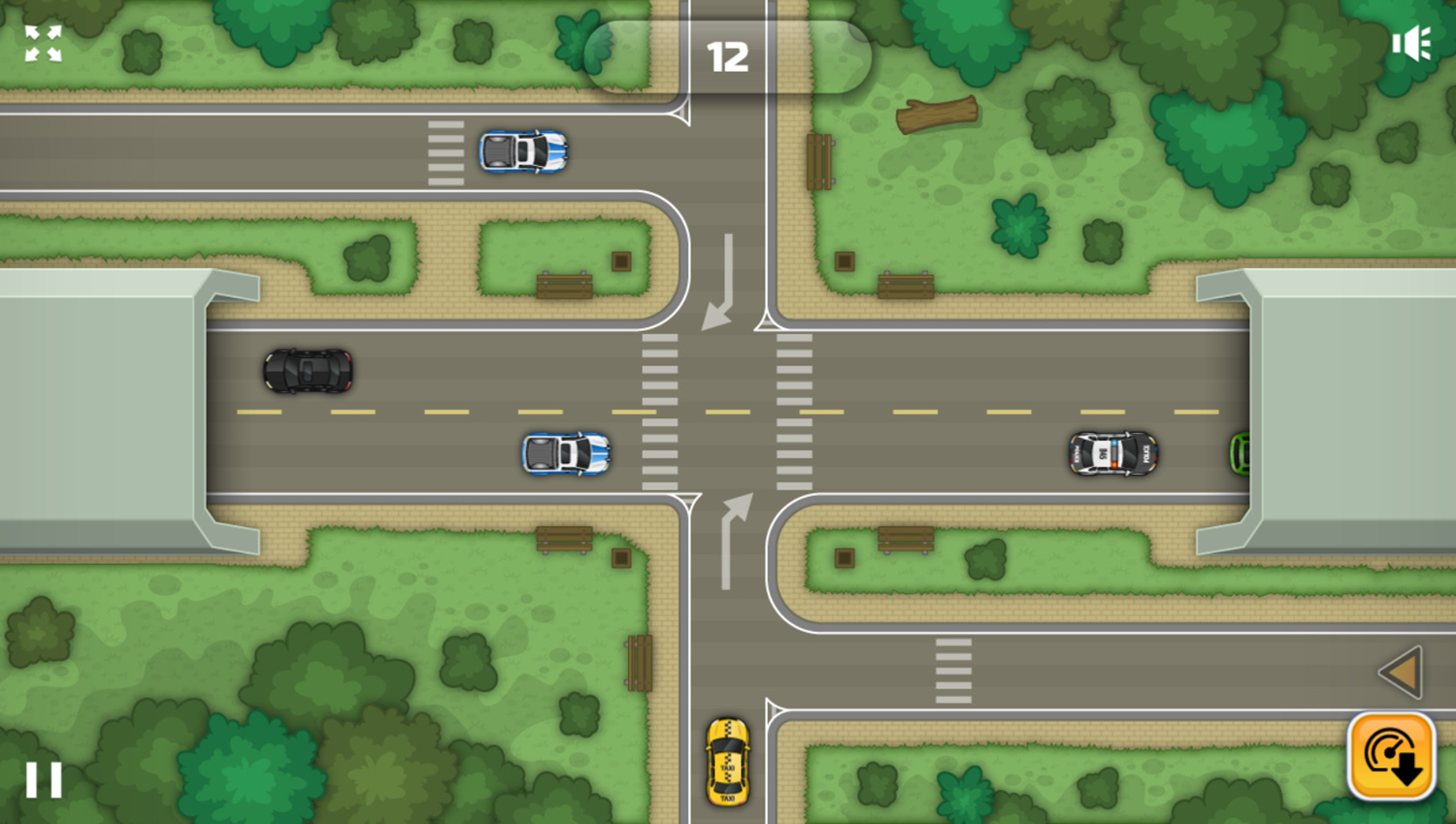 Traffic Control Game Play Screenshot.