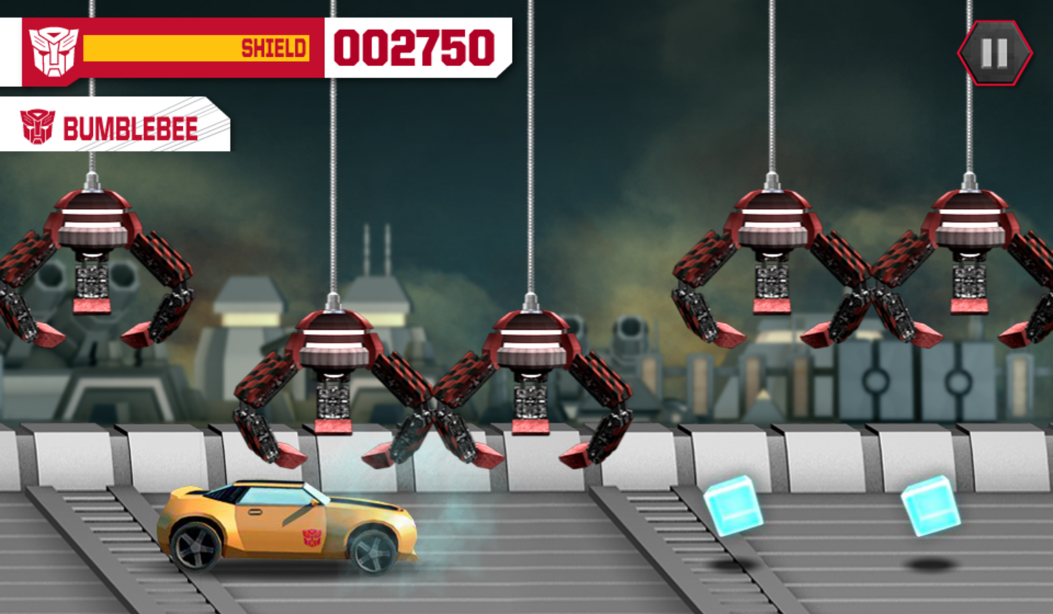 Transformers Energon Rally Game Play Screenshot.