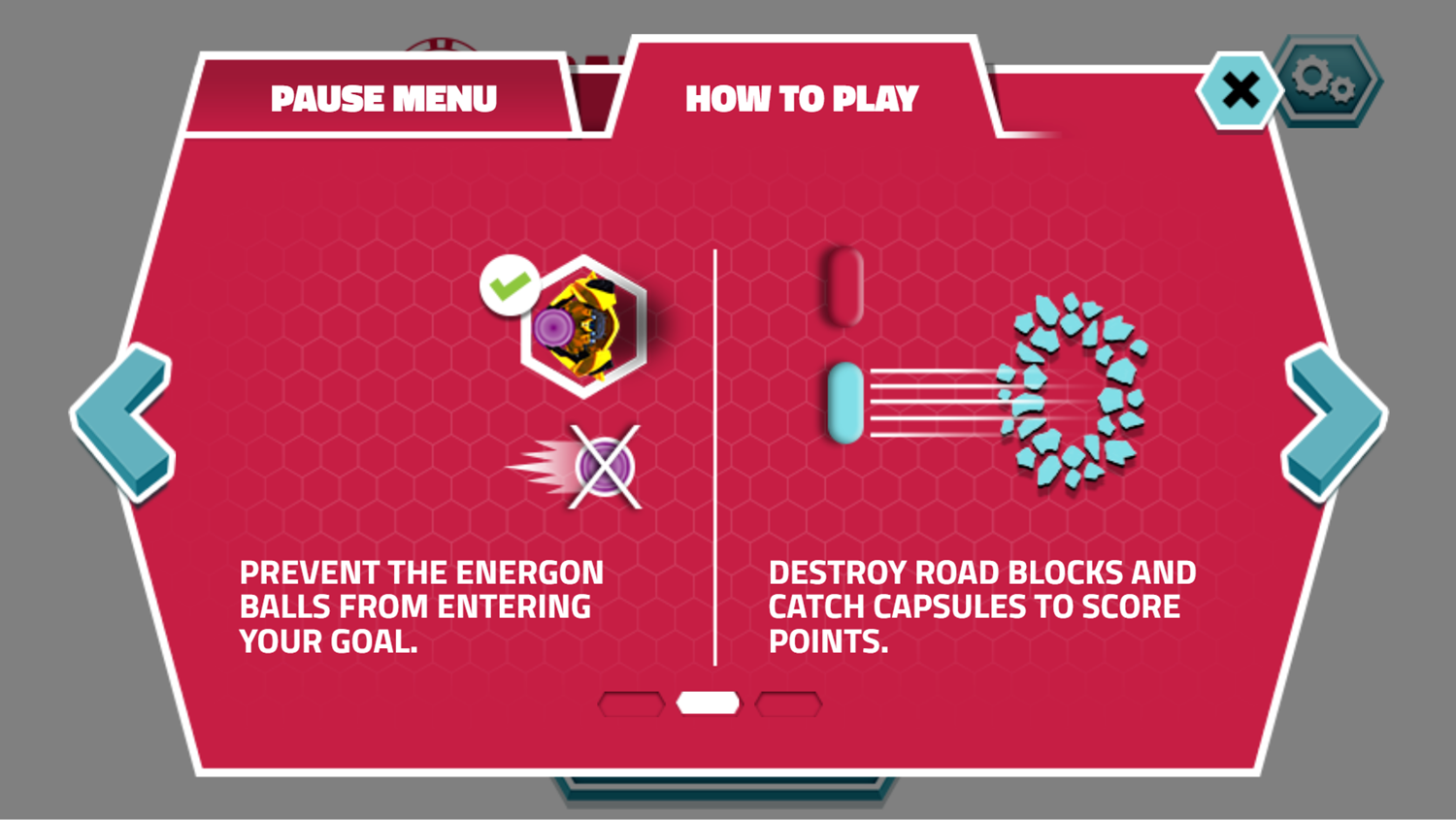 Transformers Faction Face Off Game Instructions Screenshot.
