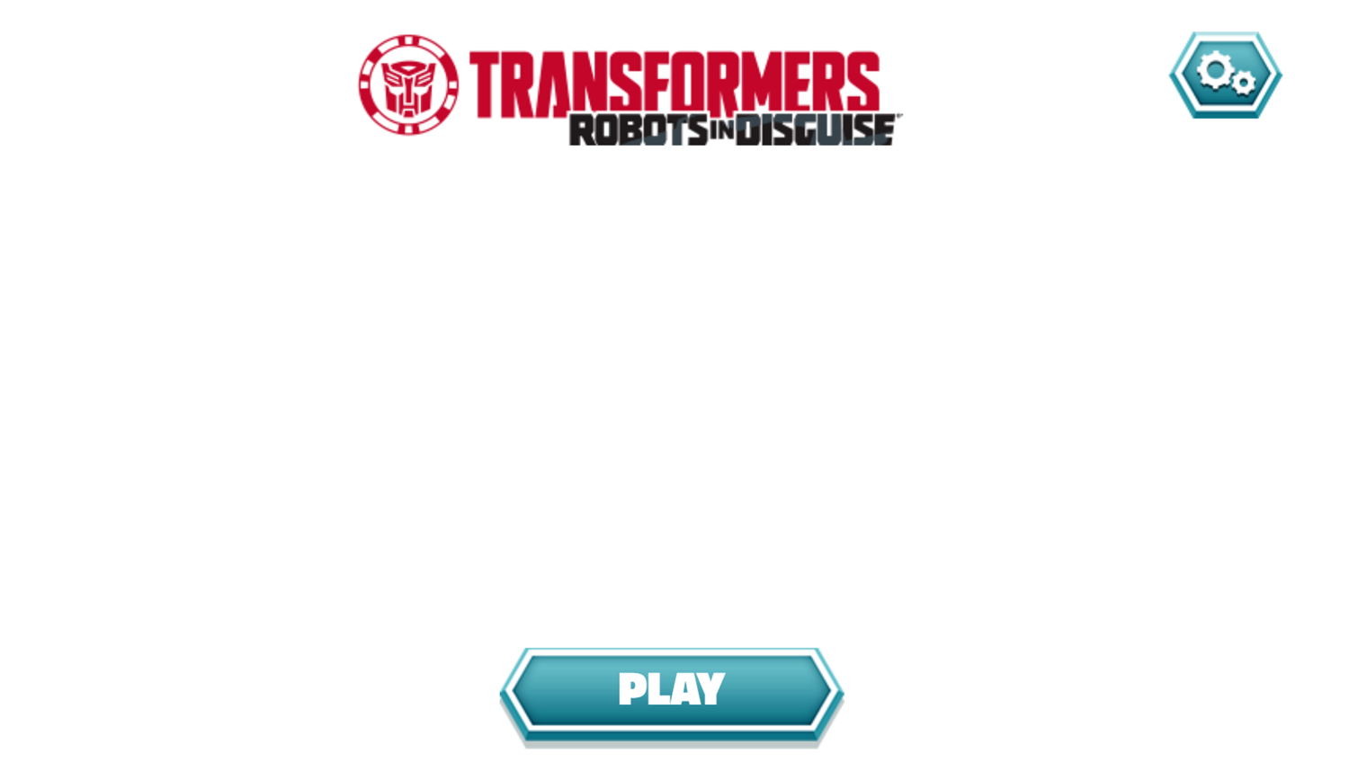 Transformers Faction Face Off Game Welcome Screen Screenshot.