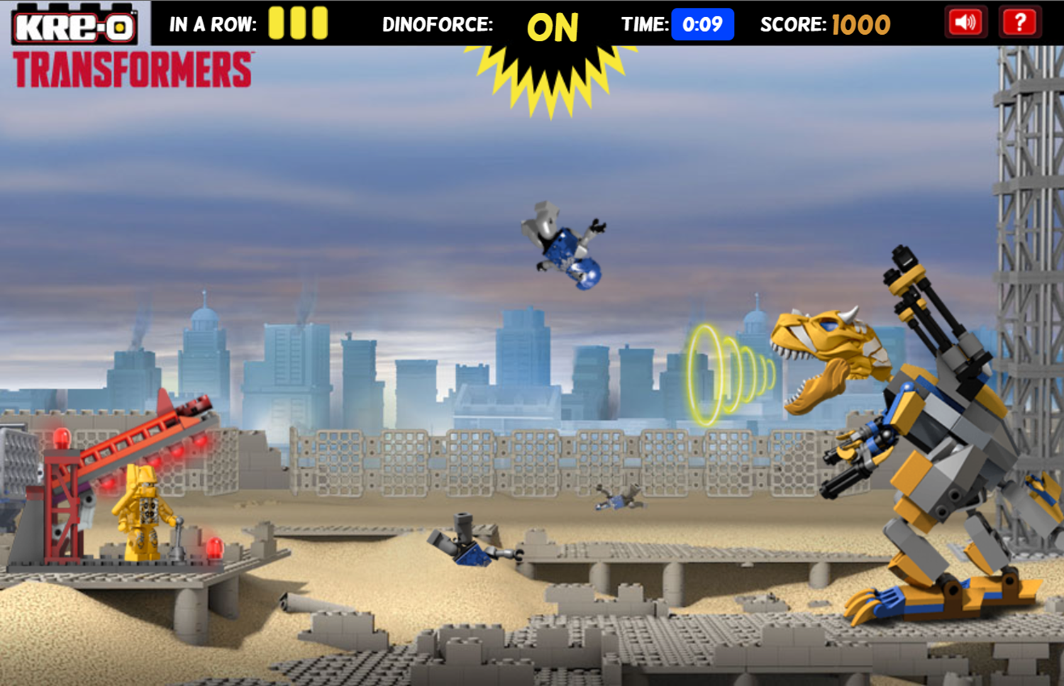 Transformers Feed Grimlock Game Screenshot.