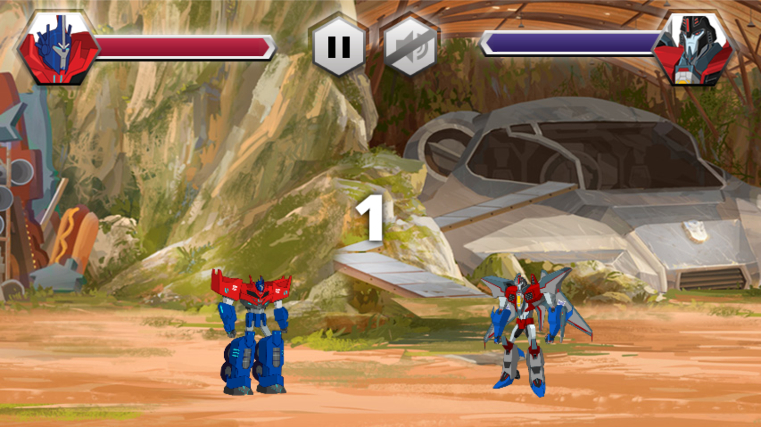 Transformers Power Up for Battle Game Start Screenshot.