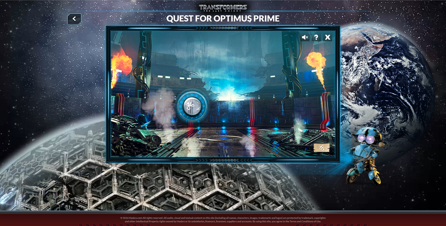 Transformers Quest for Optimus Prime Glyphs Hunt Game Screenshot.