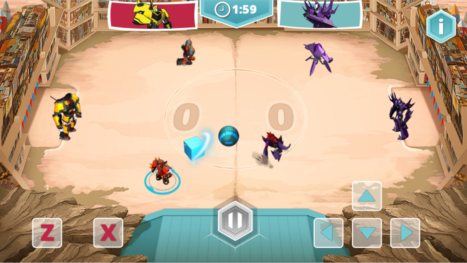 Transformers Super Mini Con Striker Game Screenshot.