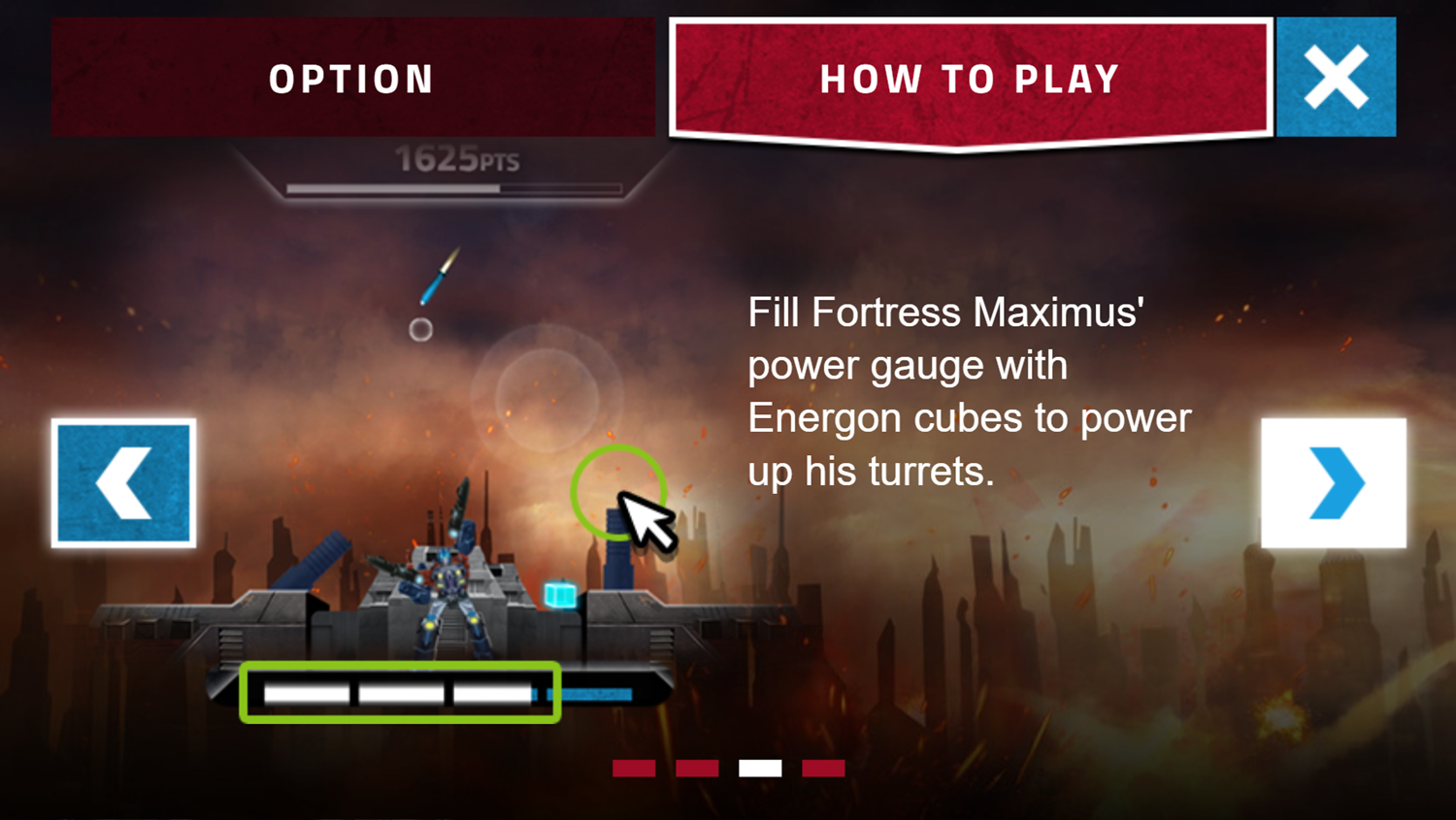 Transformers Titans Return Game Play Tips Screenshot.