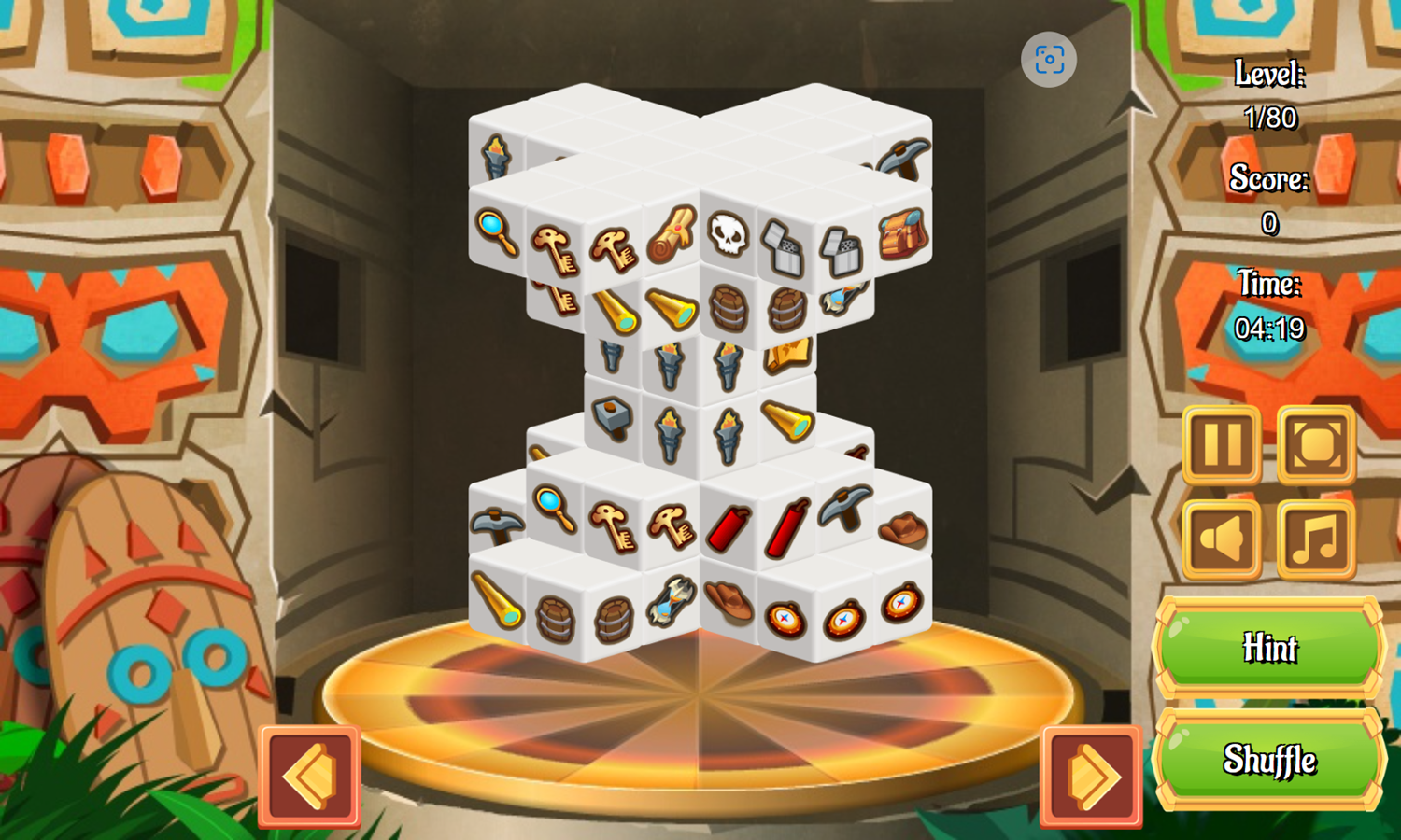 Travelers Quest Game Level Start Screenshot.
