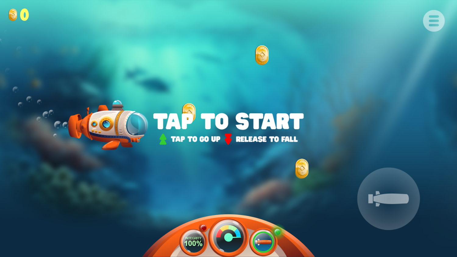 Treasure Hunt Game Welcome Screen Screenshot.