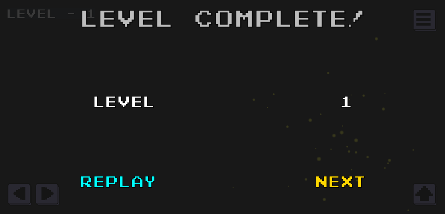 Treasure Hunter Game Level Complete Screen Screenshot.