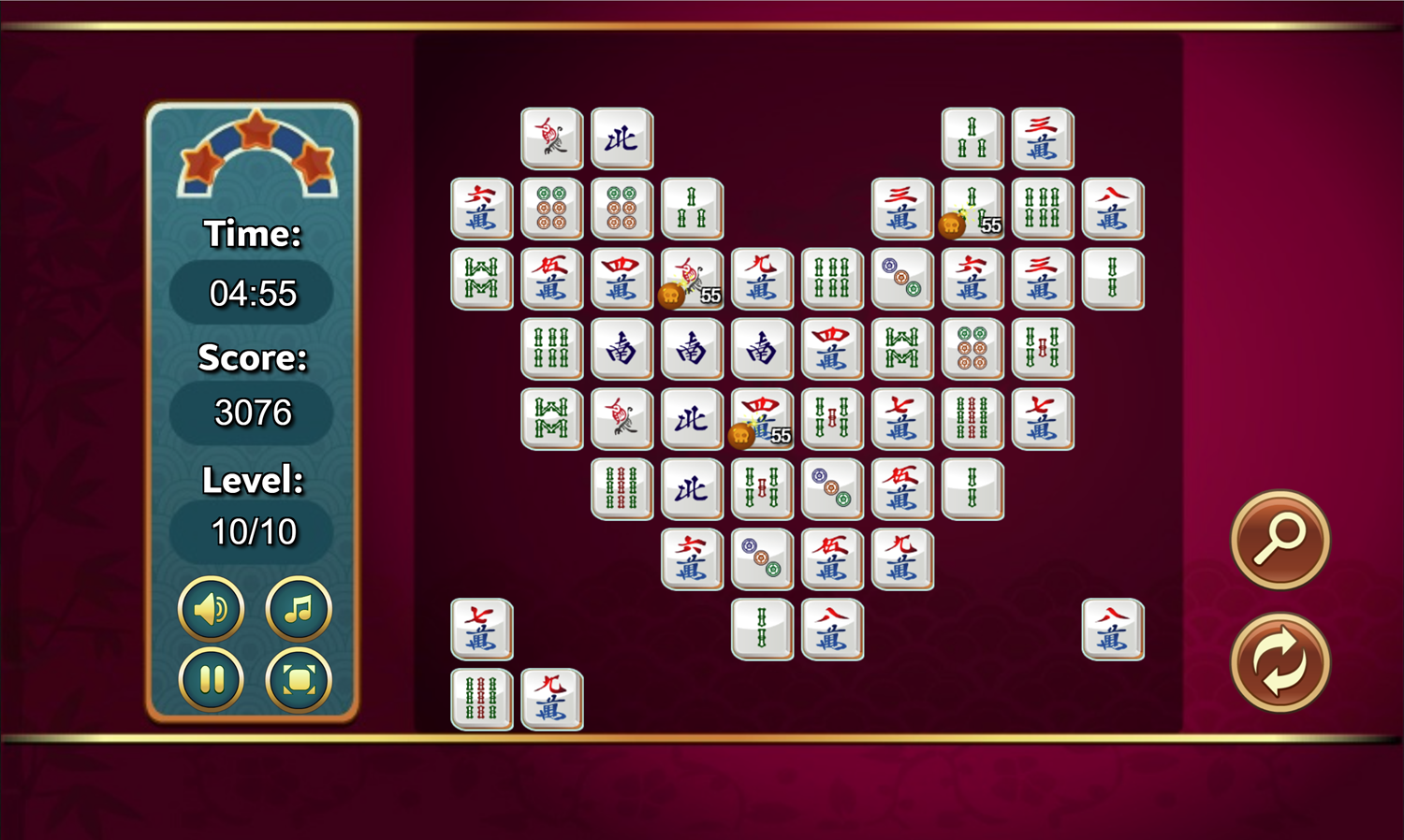 Triple Connect Game Final Level Screenshot.
