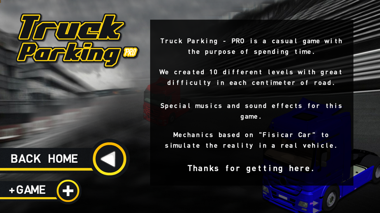 Truck Parking Pro Game About Screenshot.