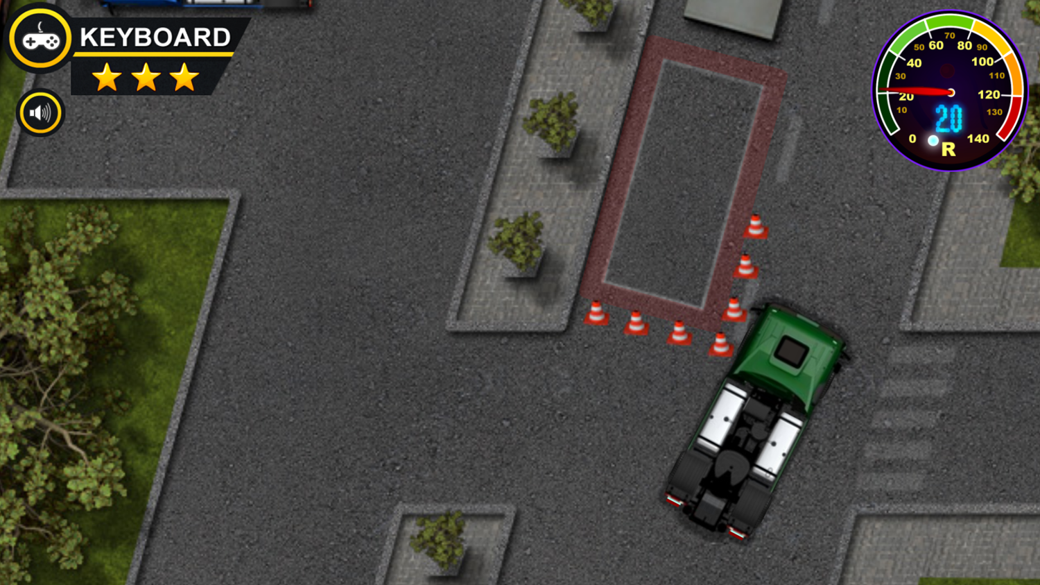 Truck Parking Pro Game Level Play Screenshot.