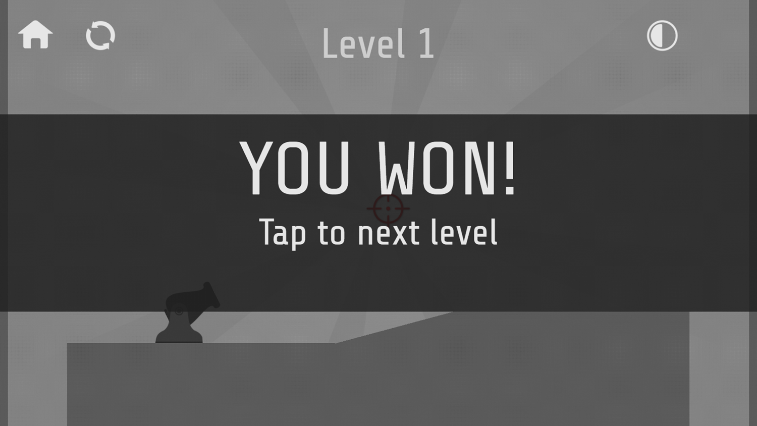 Trz Cannon Game Level Completed Screenshot.