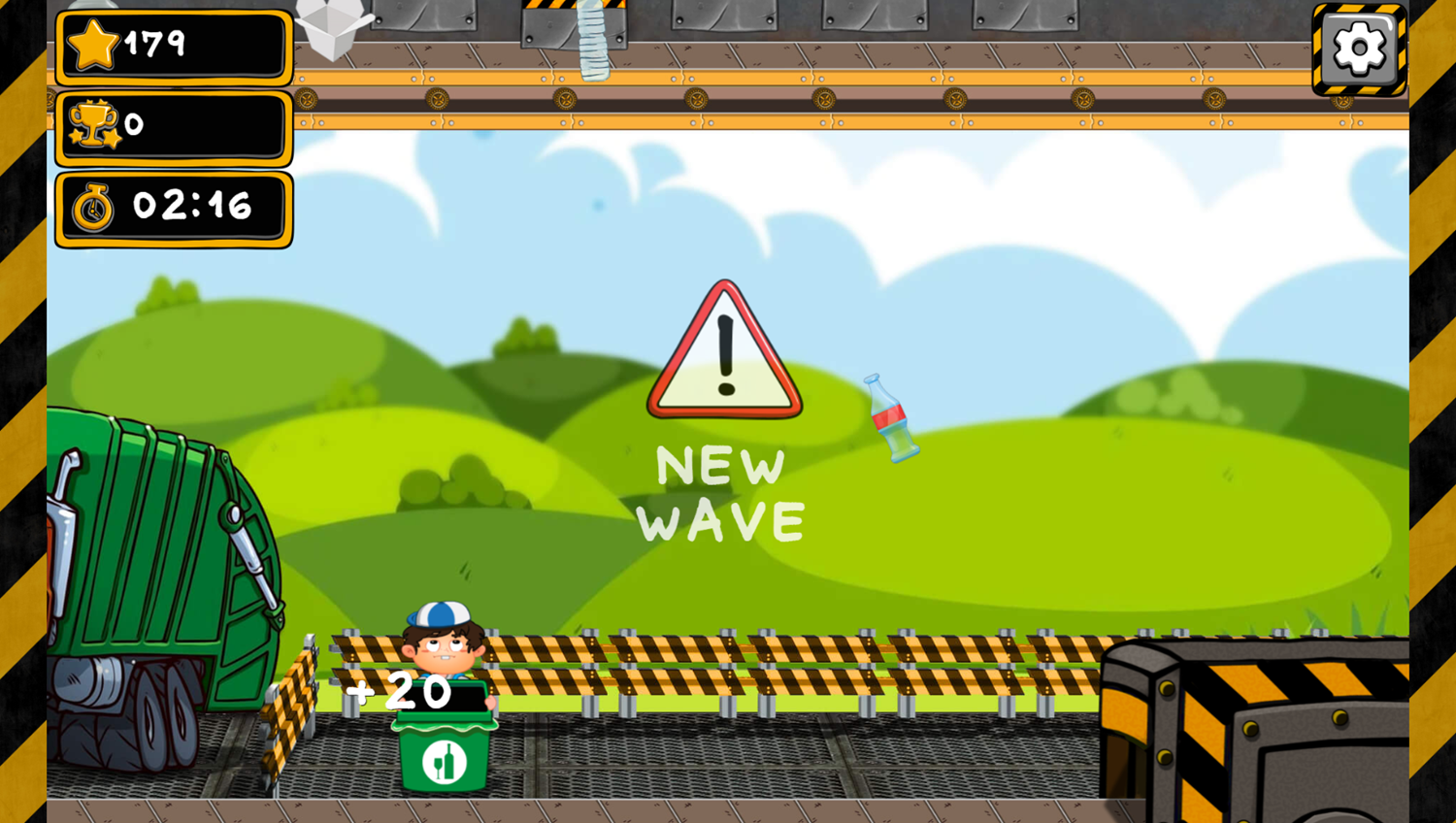 Twin the Bin Game New Wave Screenshot.