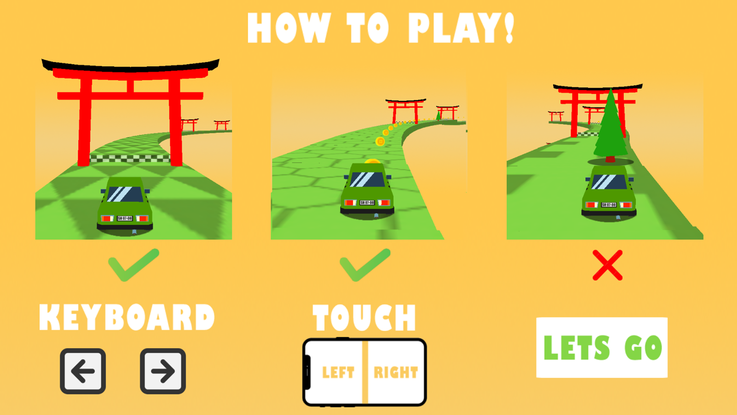 Twisty Roads Game How To Play Screenshot.