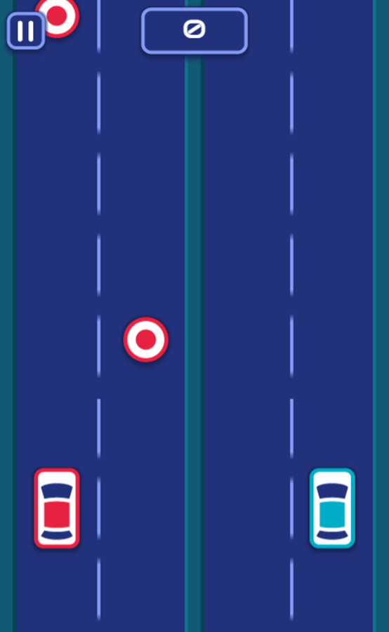 Two Cars Game Start Screenshot.