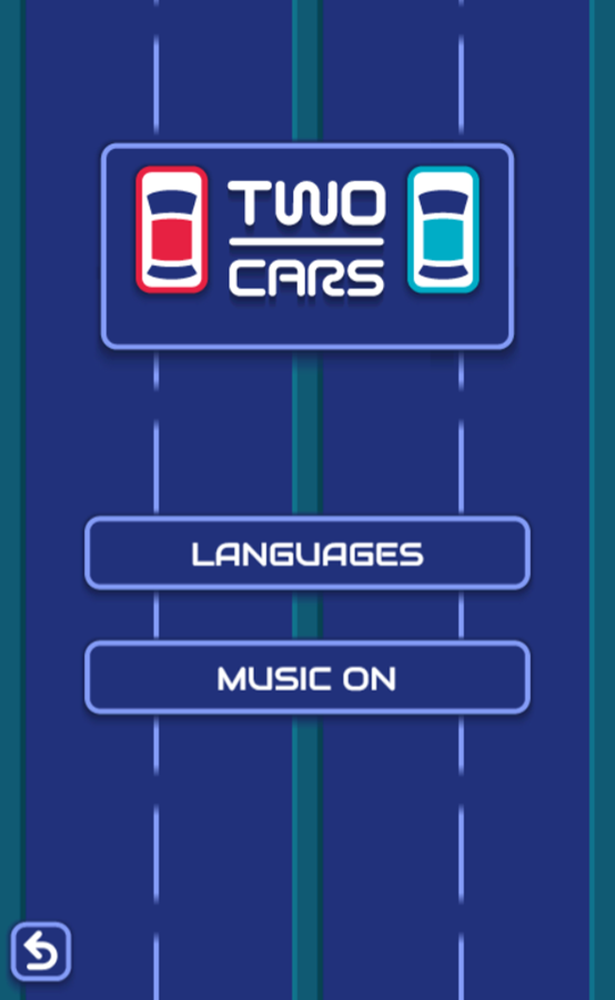 Two Cars Game Settings Screenshot.