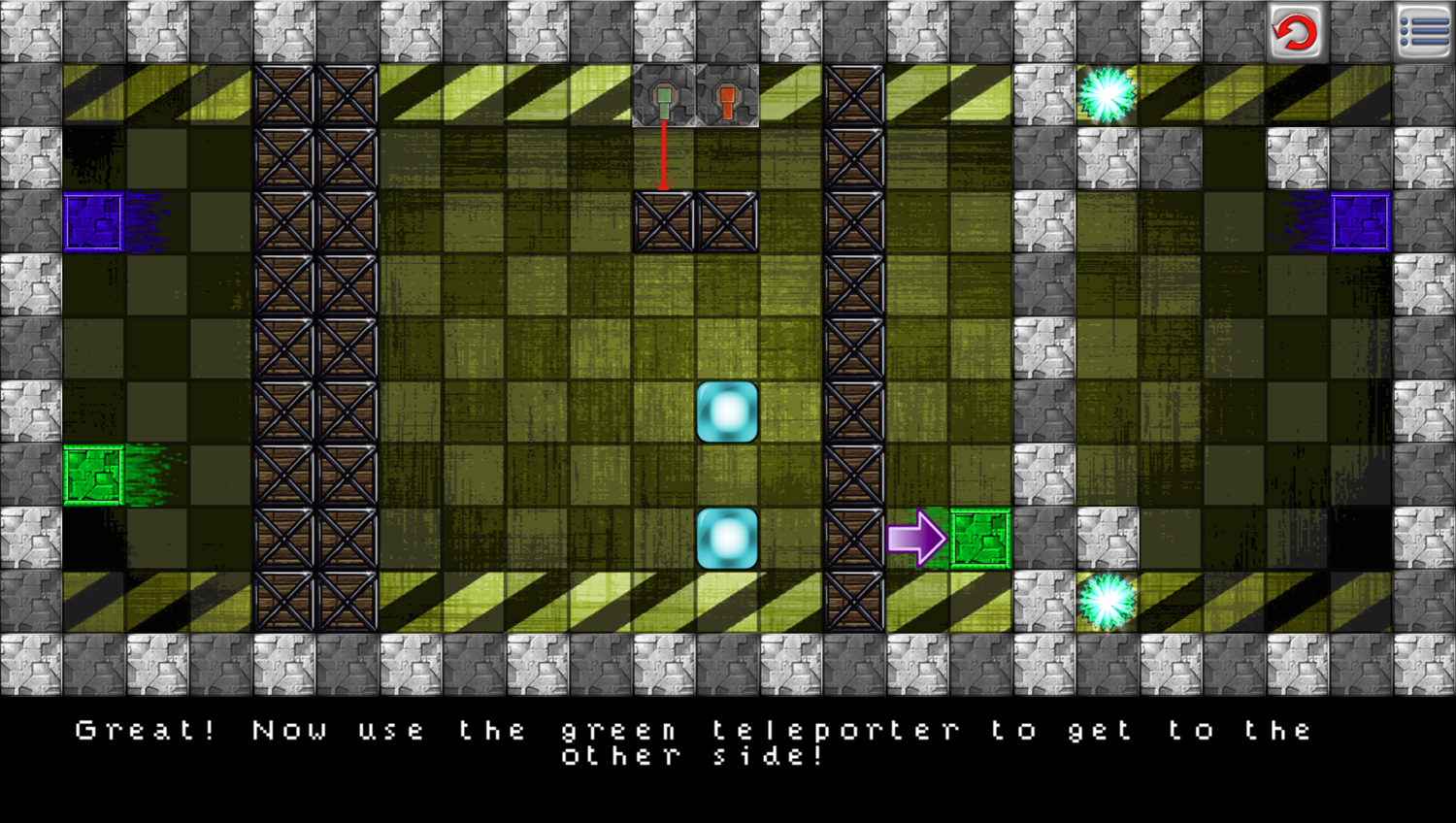 Two Lights Game How to Play Teleporting Screenshot.