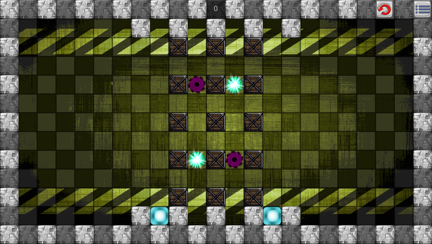 Two Lights Game Purple Holes Screenshot.