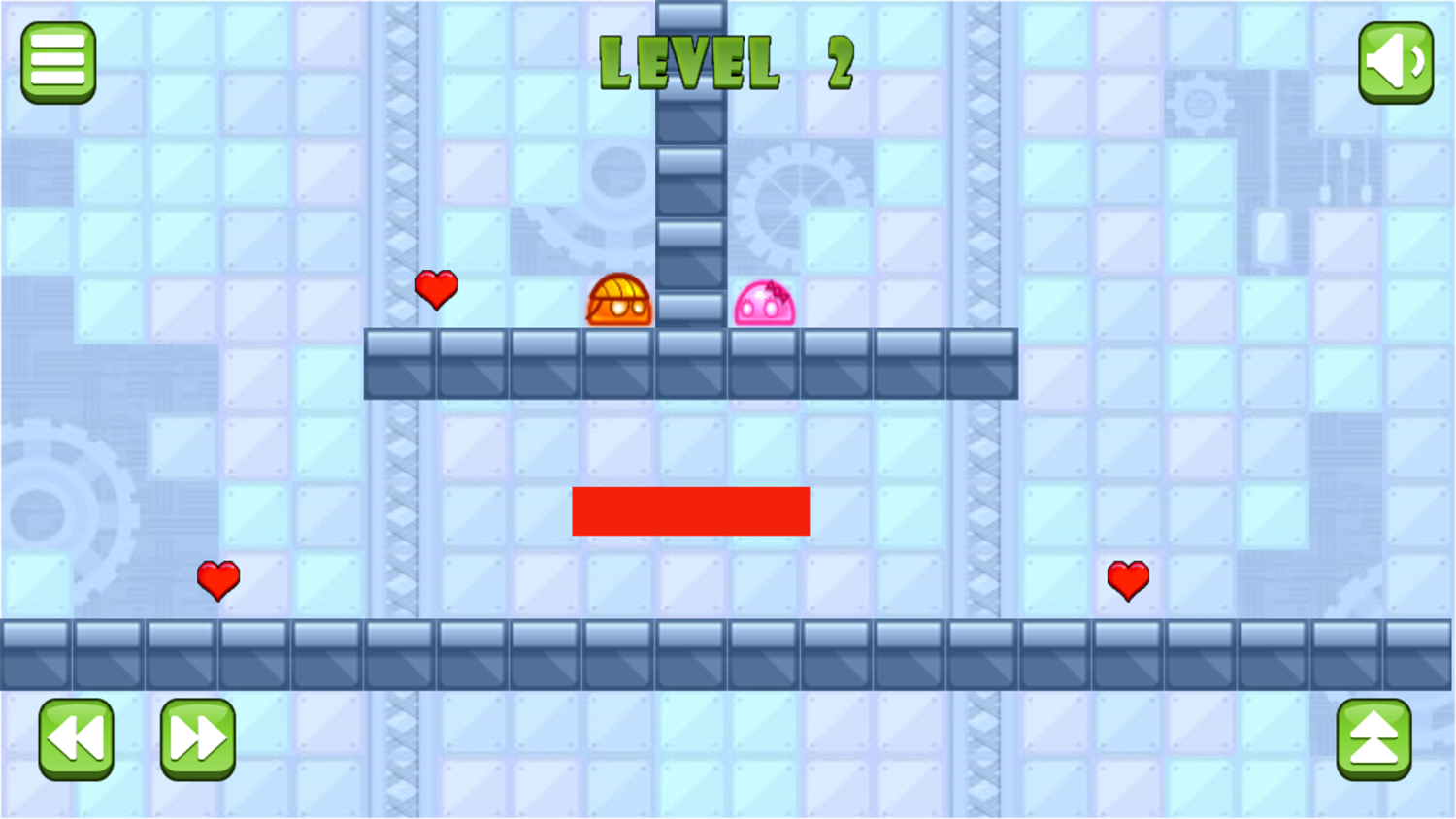 Two Squares Game Next Level Screenshot.