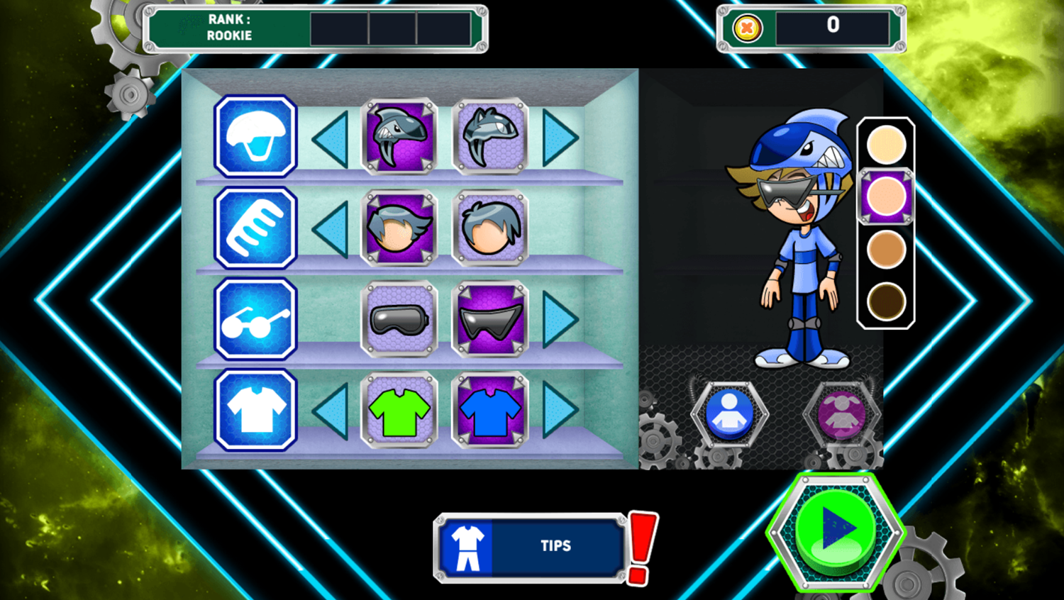Ultimate Air Game Customize Character Screenshot.