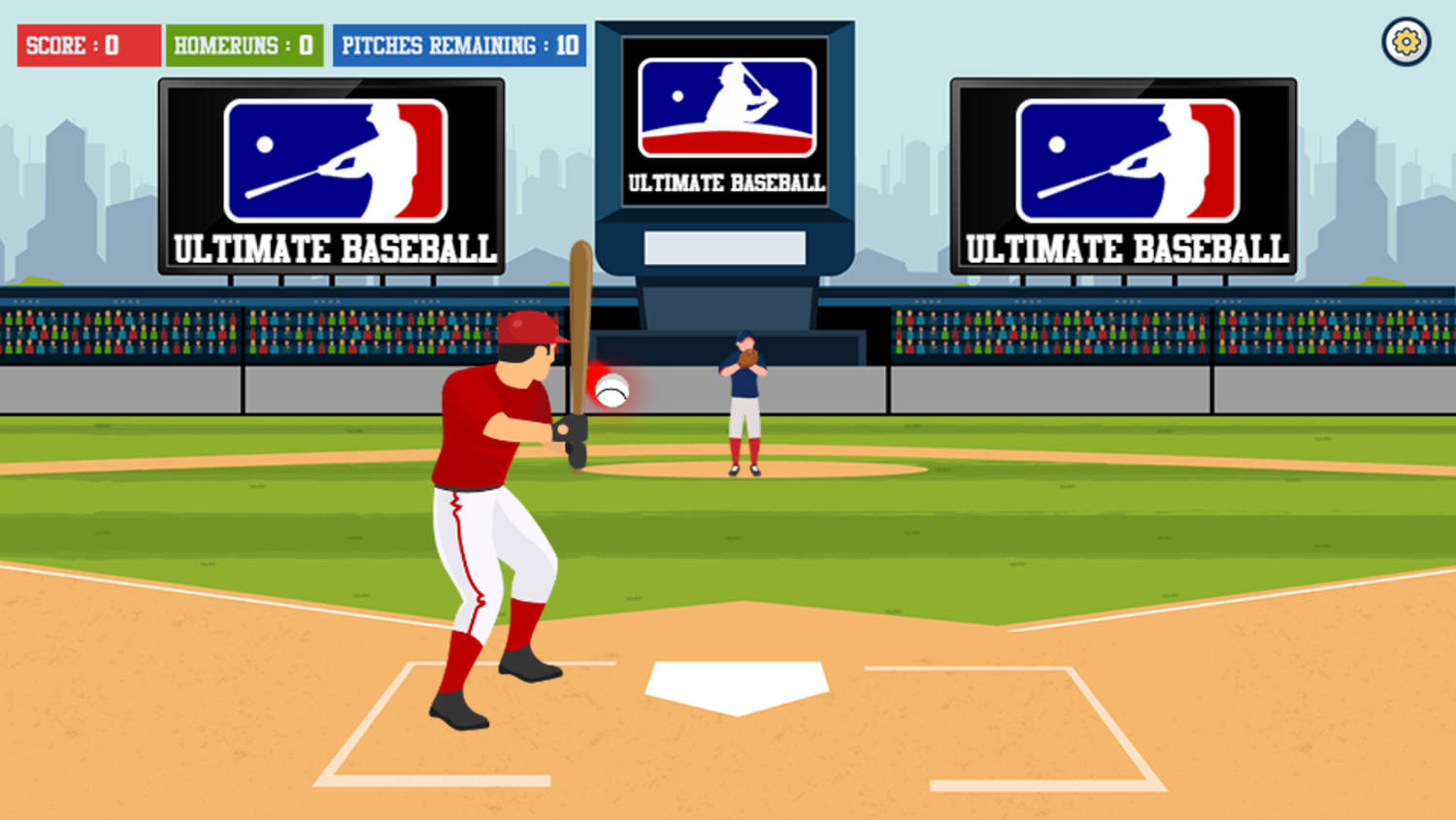 Ultimate Baseball Game Pitch Screenshot.