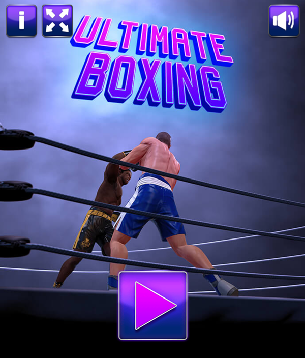 Ultimate Boxing Game Welcome Screenshot.