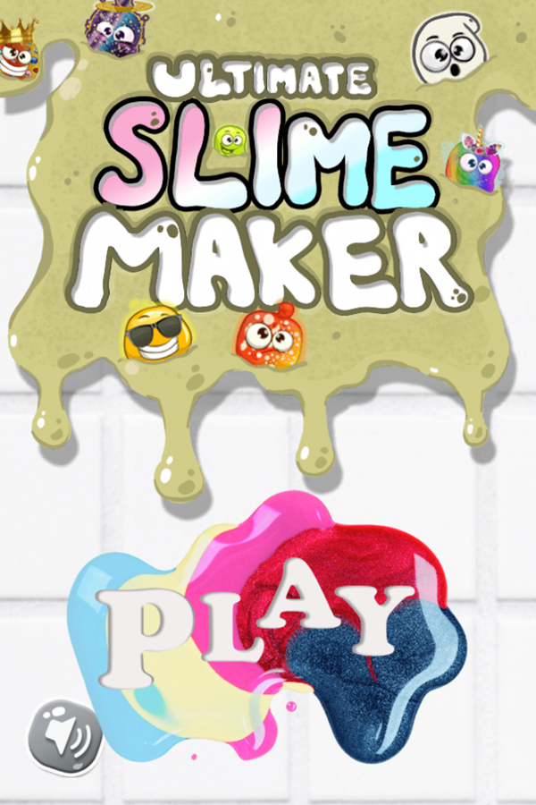 Ultimate Slime Maker Game Welcome Screen Screenshot.