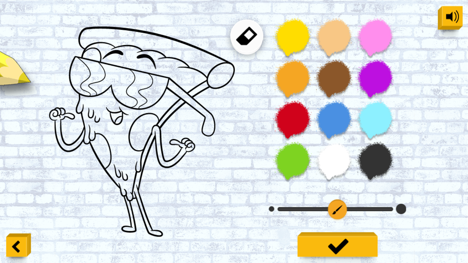 Uncle Grandpa Color In Game Blank Artwork Screenshot.