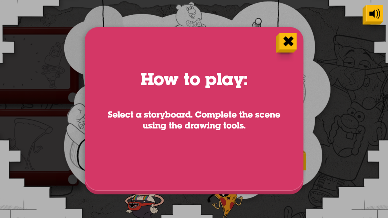 Uncle Grandpa Storyboard Game How To Play Screenshot.